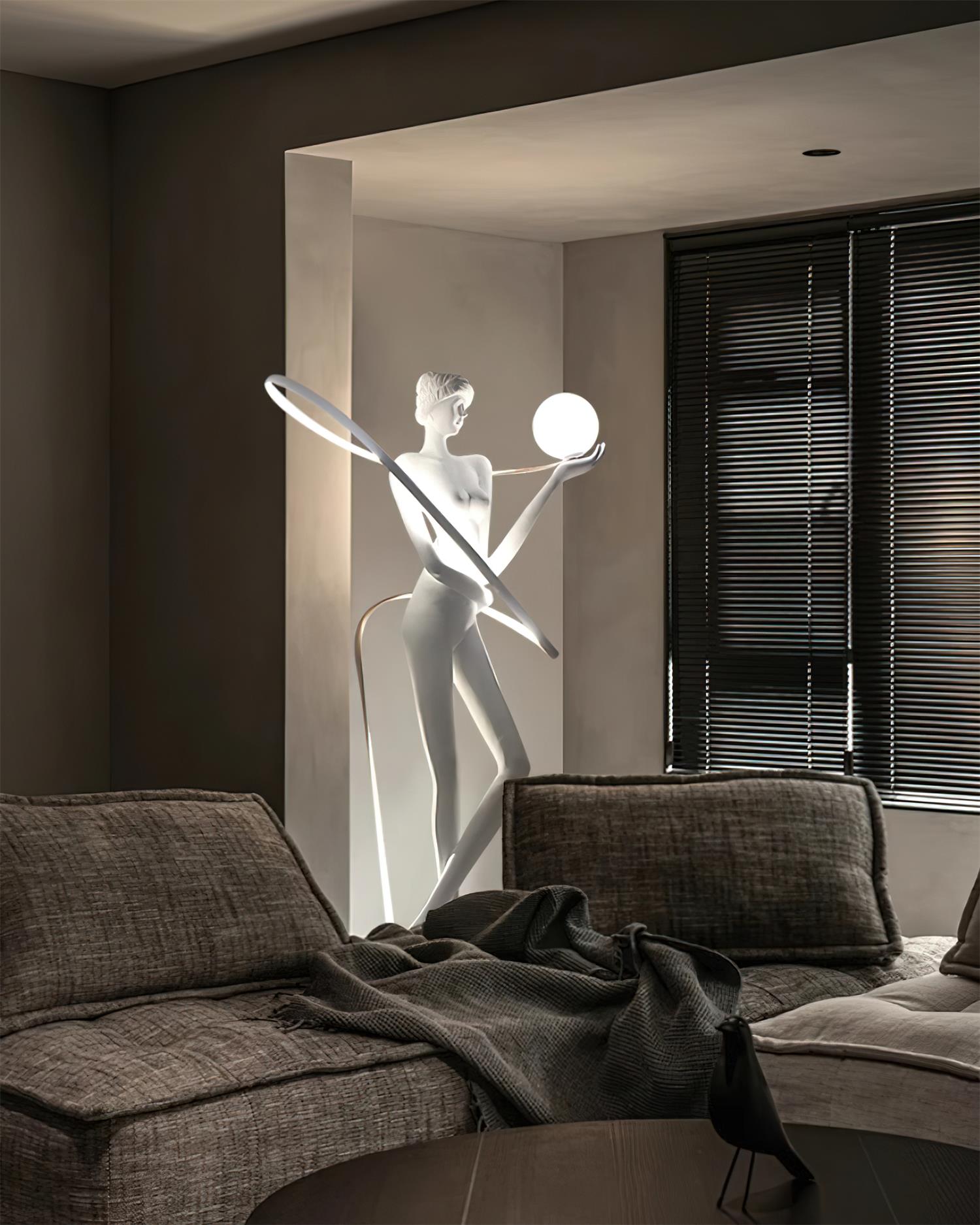 Julie Goddess Sculpture Floor Lamp