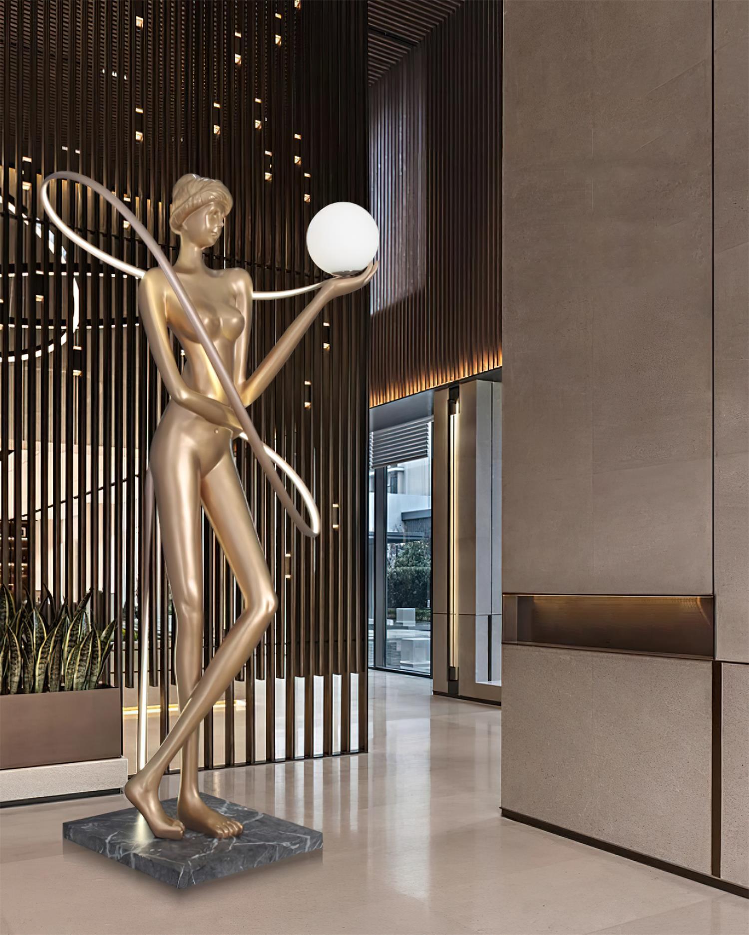 Julie Goddess Sculpture Floor Lamp