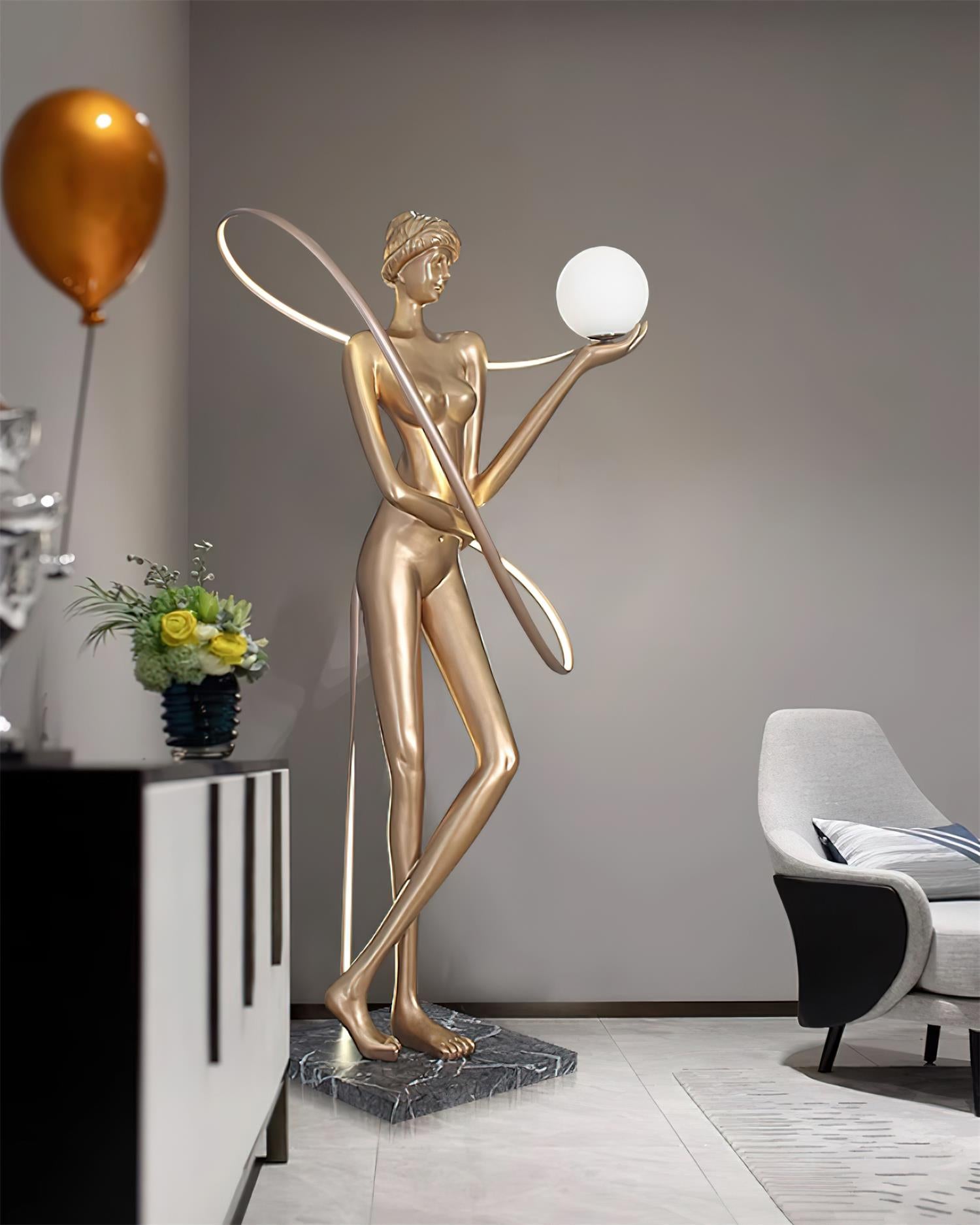 Julie Goddess Sculpture Floor Lamp