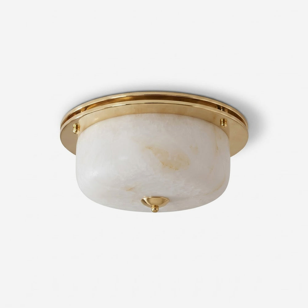 Justice Alabaster Flush Mount