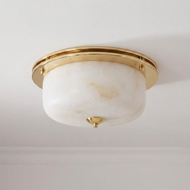 Justice Alabaster Semi-Flush Mount – detail 2
