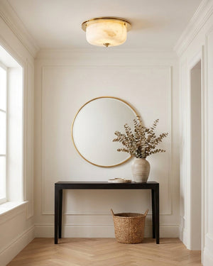 Justice Alabaster Flush Mount