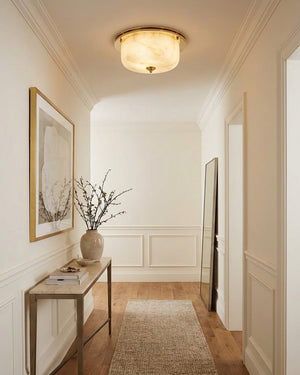 Justice Alabaster Flush Mount