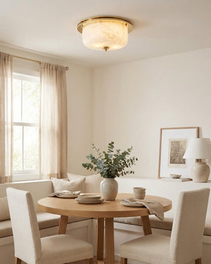 Justice Alabaster Flush Mount