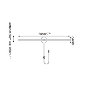 Kady Linear Disc Plug In Wall Lamp