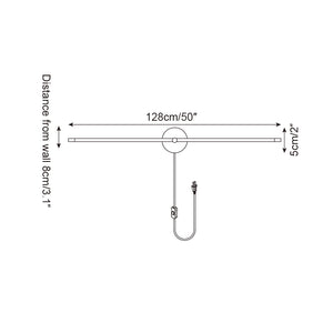 Kady Linear Disc Plug In Wall Lamp