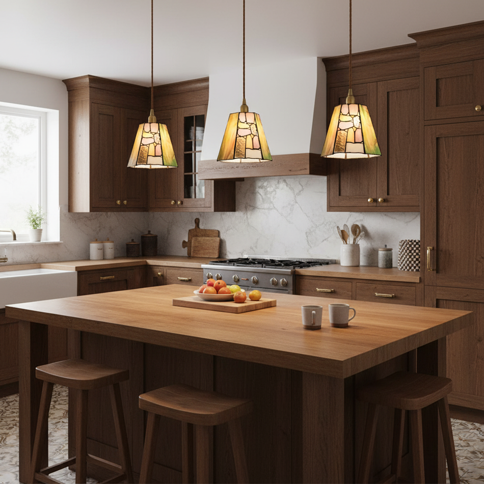 Kalco Glass Pendant Light