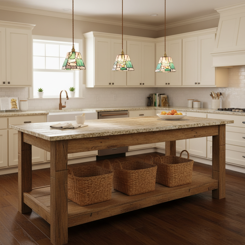 Kalco Glass Pendant Light