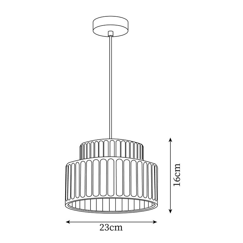 Kami Pendant Lamp 11.8″- 6.2″