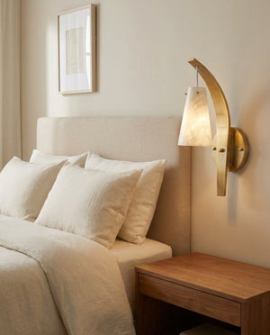 Karo Alabaster Wall Sconce