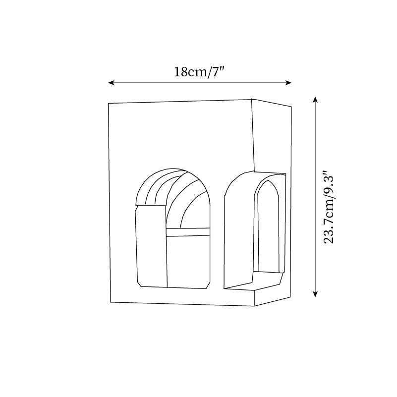 Kavya Plaster Recessed Wall Light