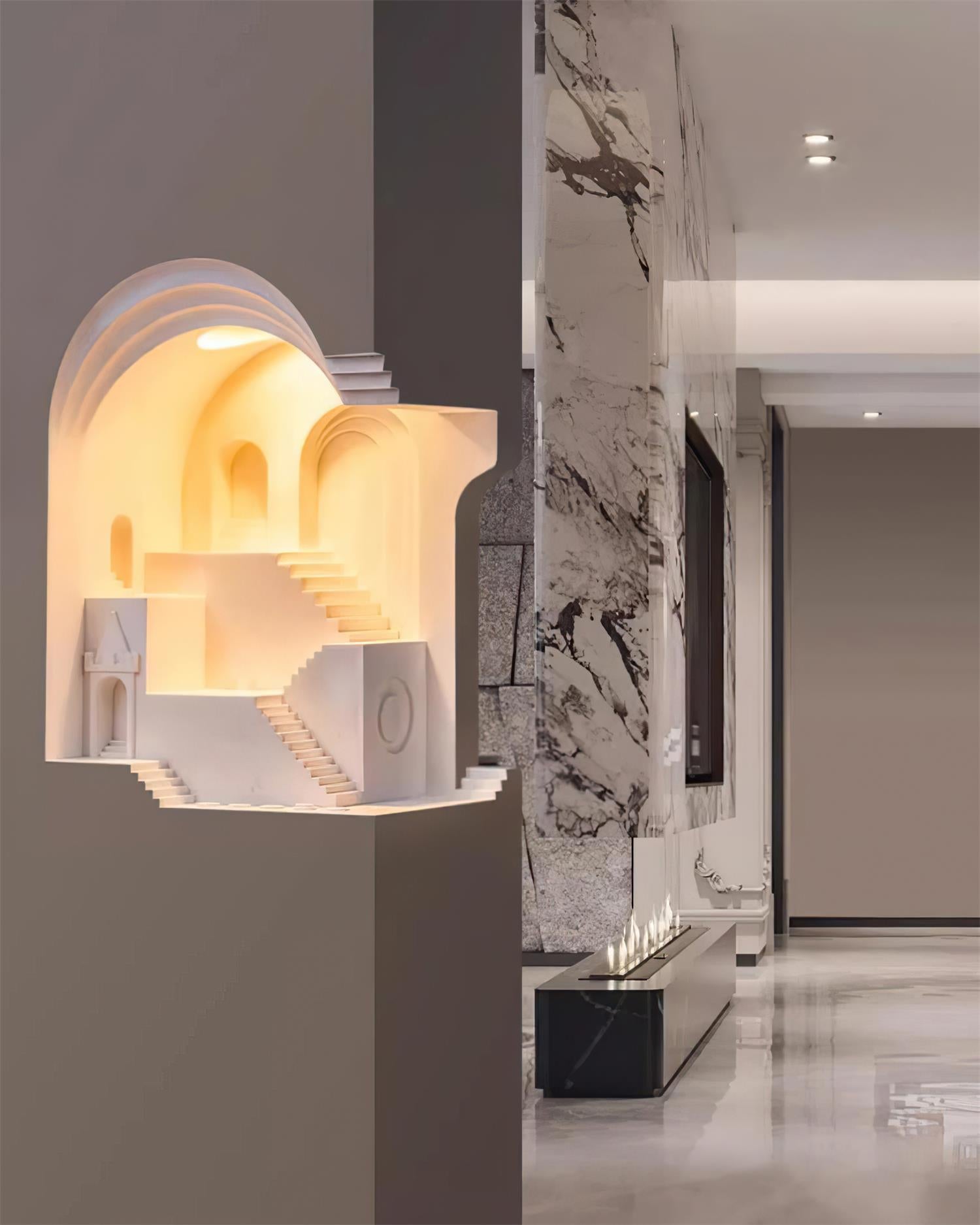 Kavya Plaster Recessed Wall Light