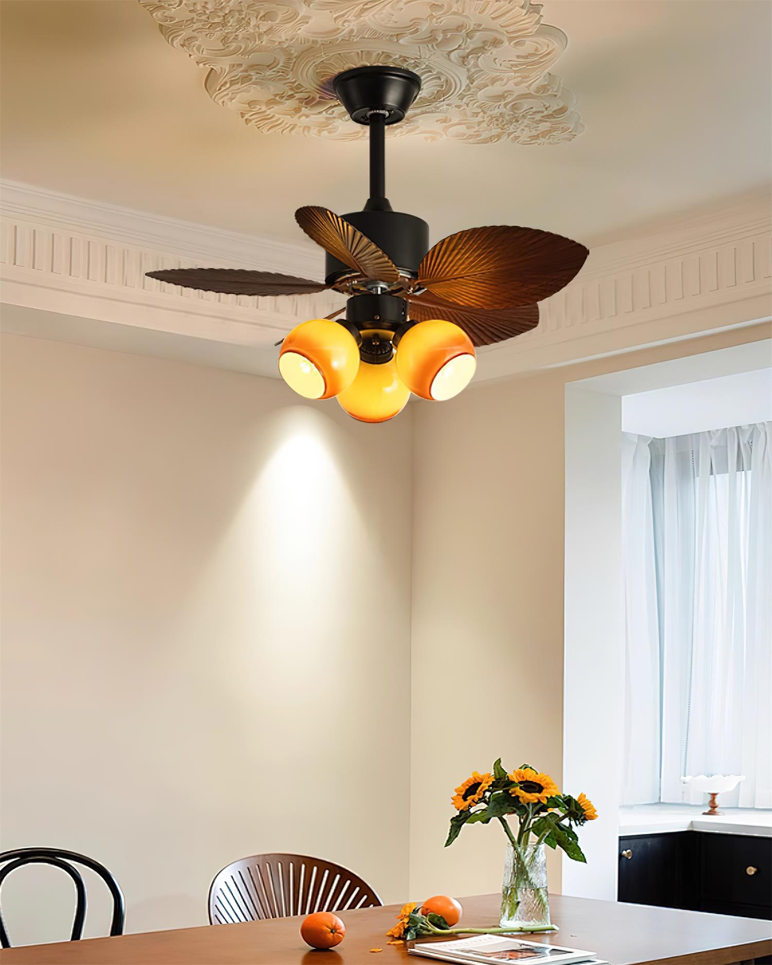 Keltic Leaf 29.5″ Ceiling Fan Light