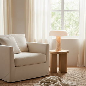 Kine Travertine Table Lamp