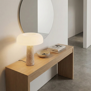 Kine Travertine Table Lamp