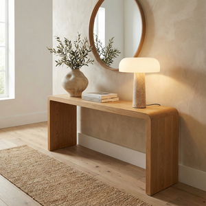 Kine Travertine Table Lamp