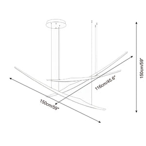 Kinetic Arc Chandelier