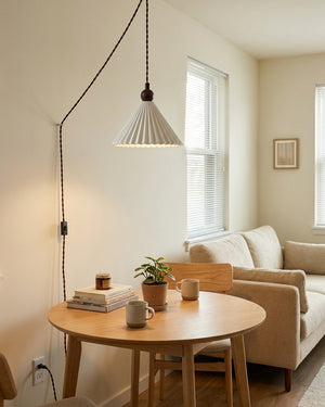 Kismet Ceramics Plug In Pendant Light