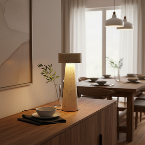 Kiwa Travertine Table Lamp