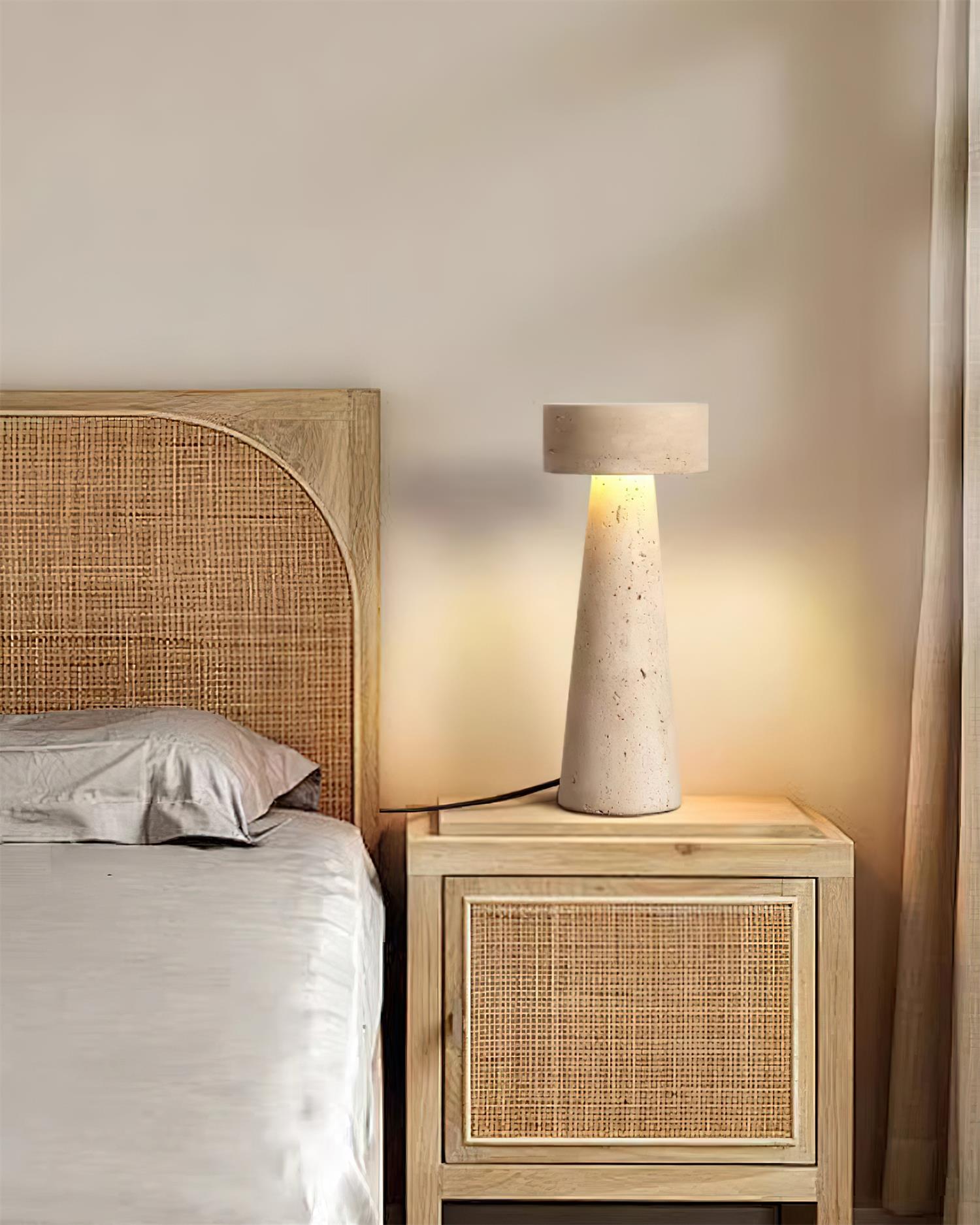 Kiwa Travertine Table Lamp