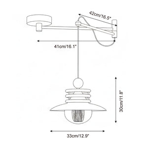 Kolora Swing Arm Pendant Lamp