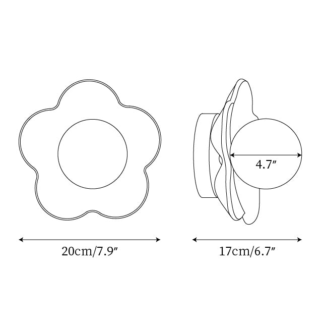 La Fleur Aplique 4,7″- 6,7″