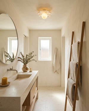 La Fleur Alabaster Flush Mount