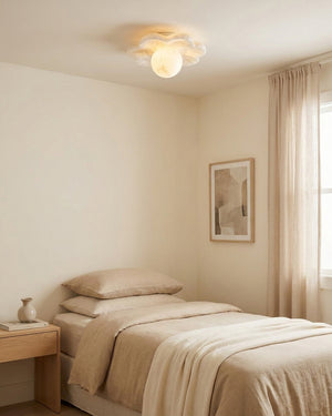 La Fleur Alabaster Flush Mount