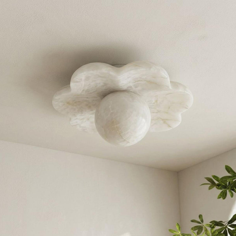 La Fleur Alabaster Semi-Flush Mount – detail 2