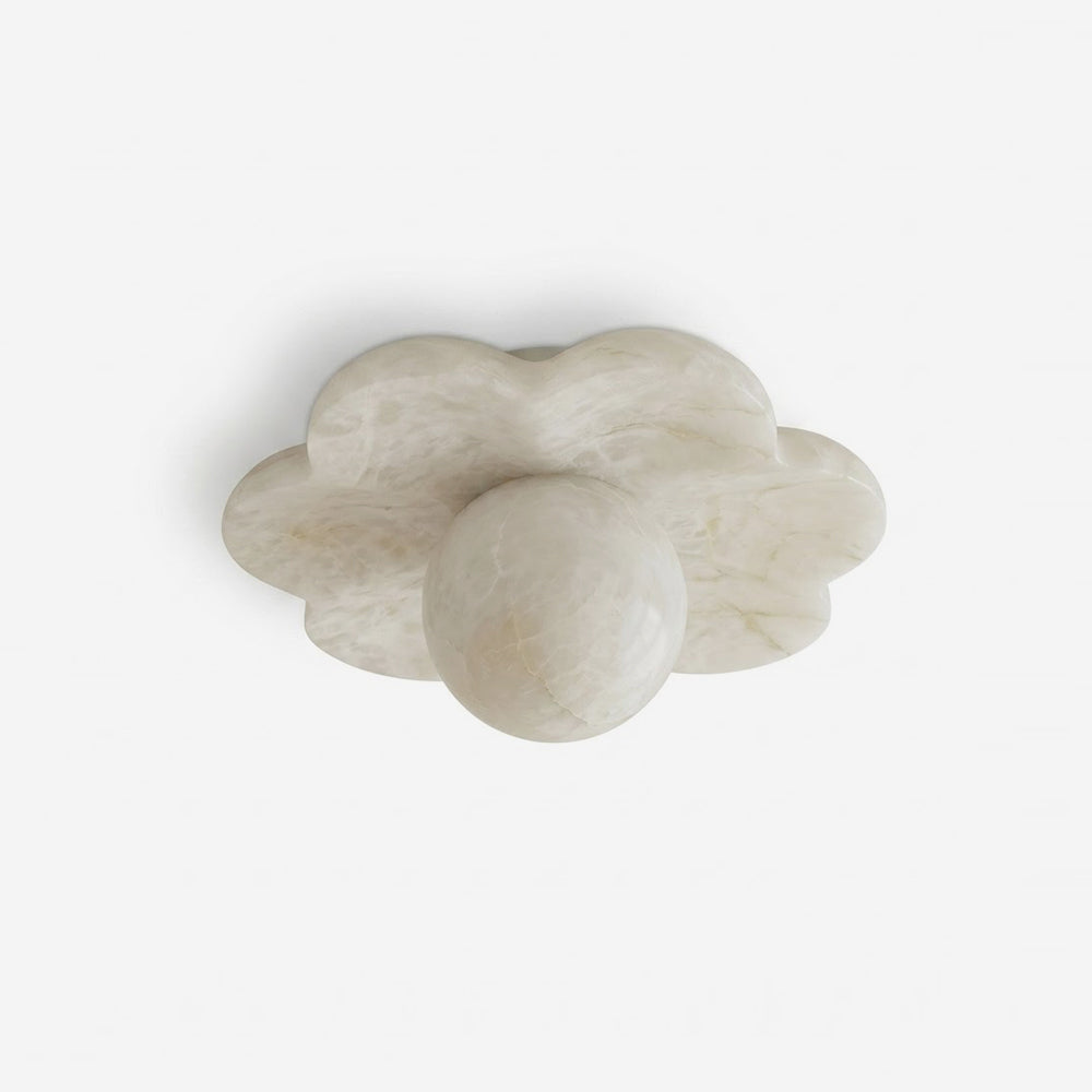 La Fleur Alabaster Flush Mount
