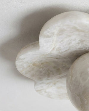 La Fleur Alabaster Flush Mount