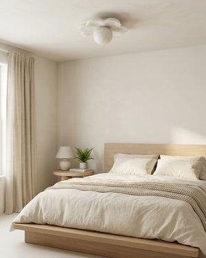 La Fleur Alabaster Flush Mount