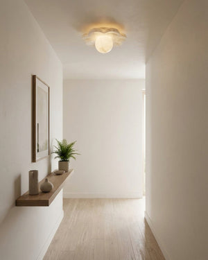 La Fleur Alabaster Flush Mount