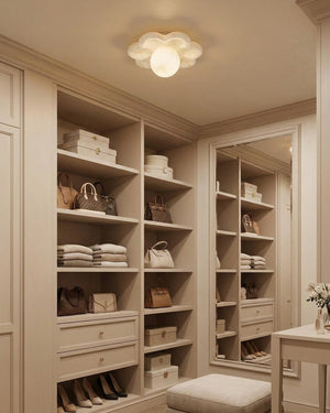 La Fleur Alabaster Flush Mount