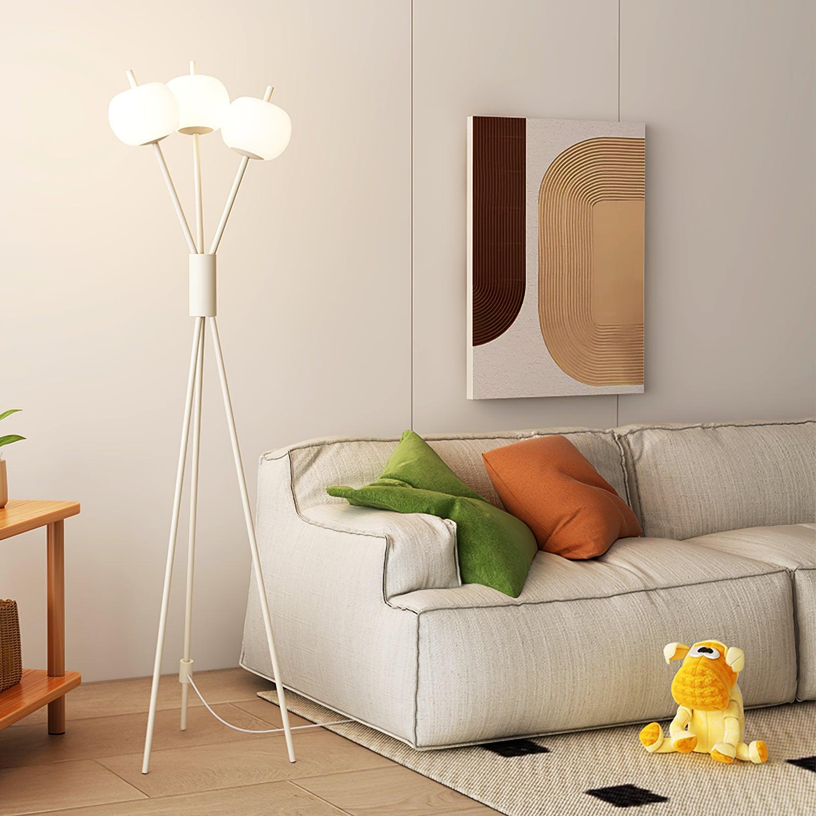Lancy Three Light Floor Lamp 15.7″- 62.2″ - Docos