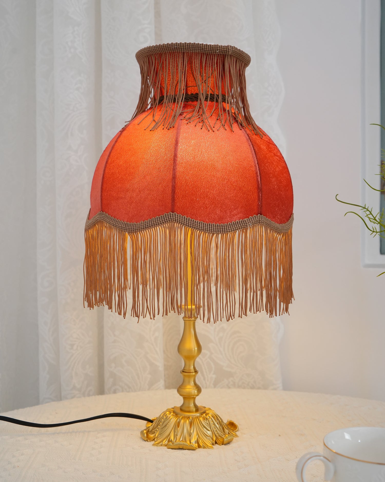 Lanna Tassel Table Lamp 9.4″- 15.7″