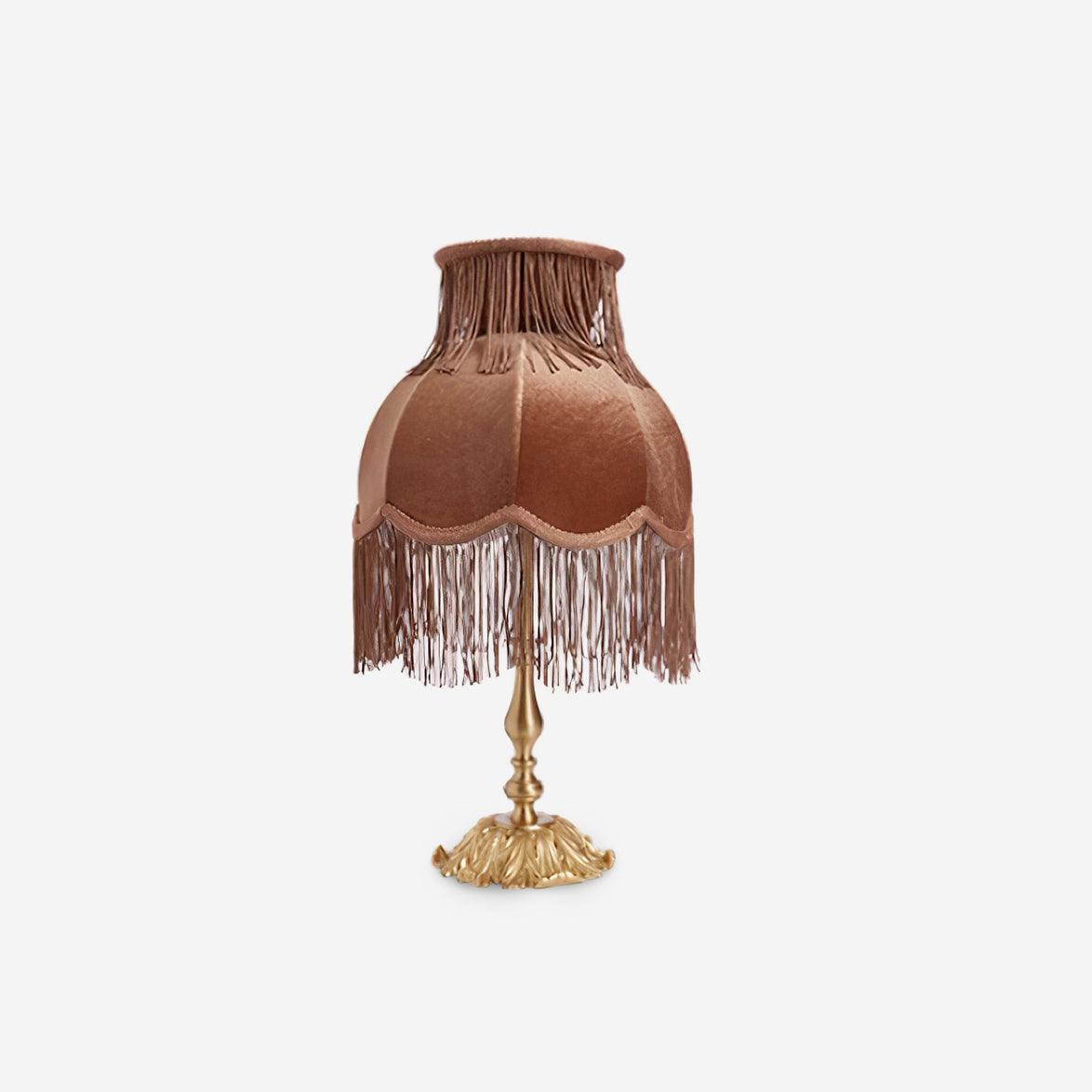 Lámpara de mesa con borlas Lanna 9.4″- 15.7″