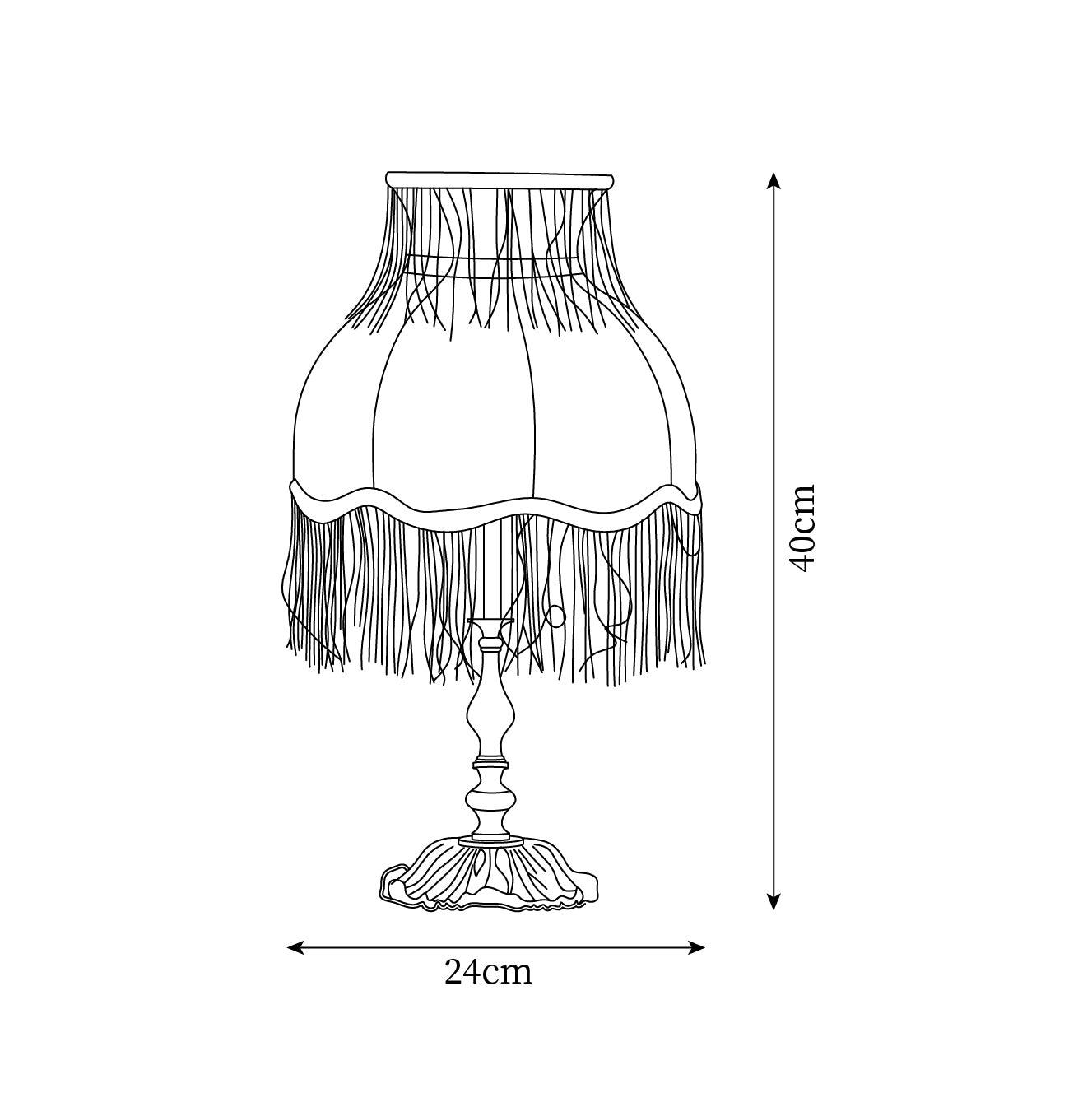Lanna Tassel Table Lamp 9.4″- 15.7″ - Docos