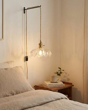 Larena Glass Plug In Pendant Light