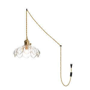 Larena Glass Plug In Pendant Light