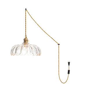 Larena Glass Plug In Pendant Light