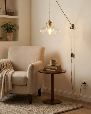 Larena Glass Plug In Pendant Light