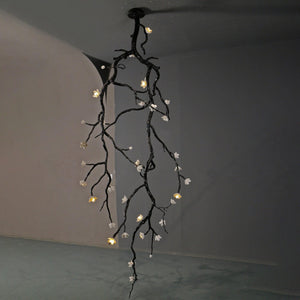 Large Long Branch Flower Chandelier