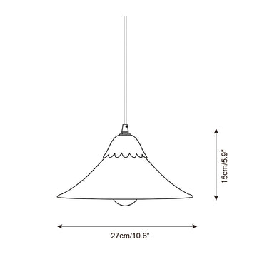Lampe Suspendue Laverin — Plans de dimensions 1