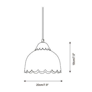 Lampe Suspendue Laverin — Plans de dimensions 2