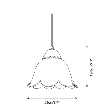 Lampe Suspendue Laverin — Plans de dimensions 3