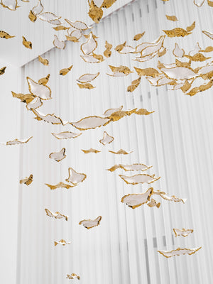 Leaf Twisted Sculptural Customize Chandelier