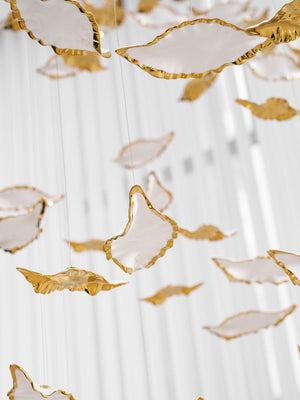 Leaf Twisted Sculptural Customize Chandelier