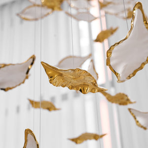 Leaf Twisted Sculptural Customize Chandelier