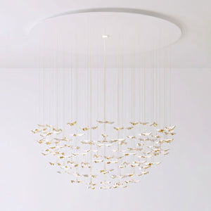 Leaf Twisted Sculptural Customize Chandelier